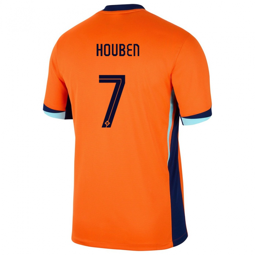 Kinderen Nederland Iggy Houben #7 Oranje Thuisshirt Thuistenue 24-26 T-Shirt