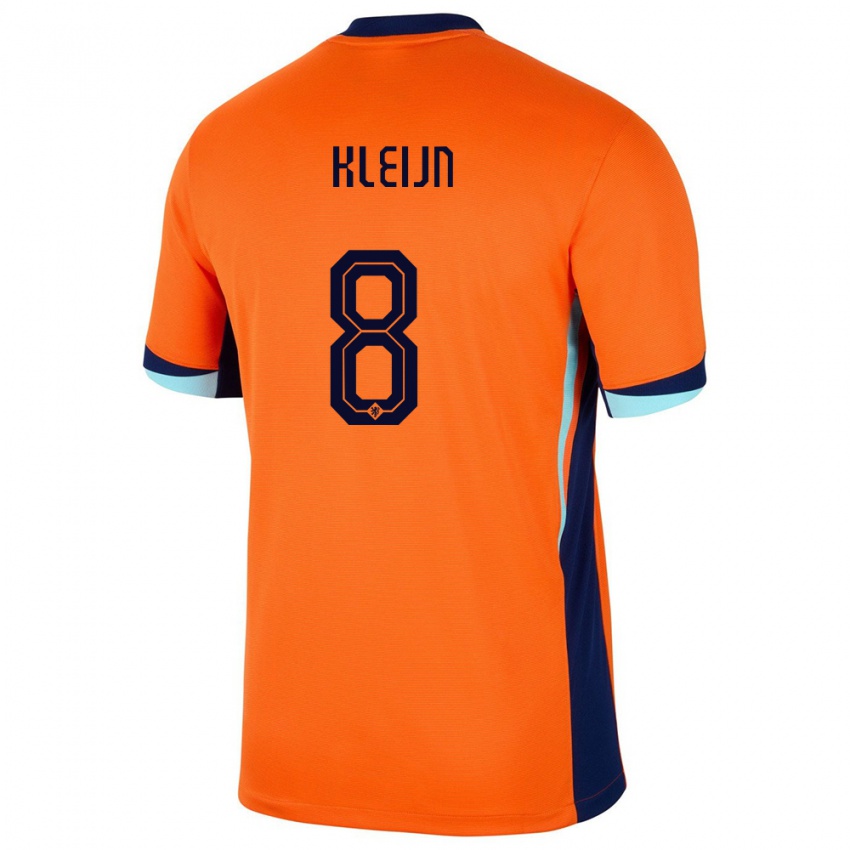 Kinderen Nederland Mike Kleijn #8 Oranje Thuisshirt Thuistenue 24-26 T-Shirt