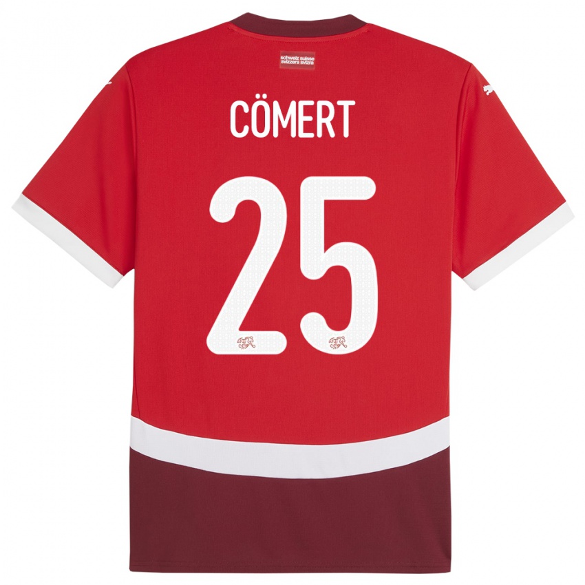 Kinderen Zwitserland Eray Comert #25 Rood Thuisshirt Thuistenue 24-26 T-Shirt