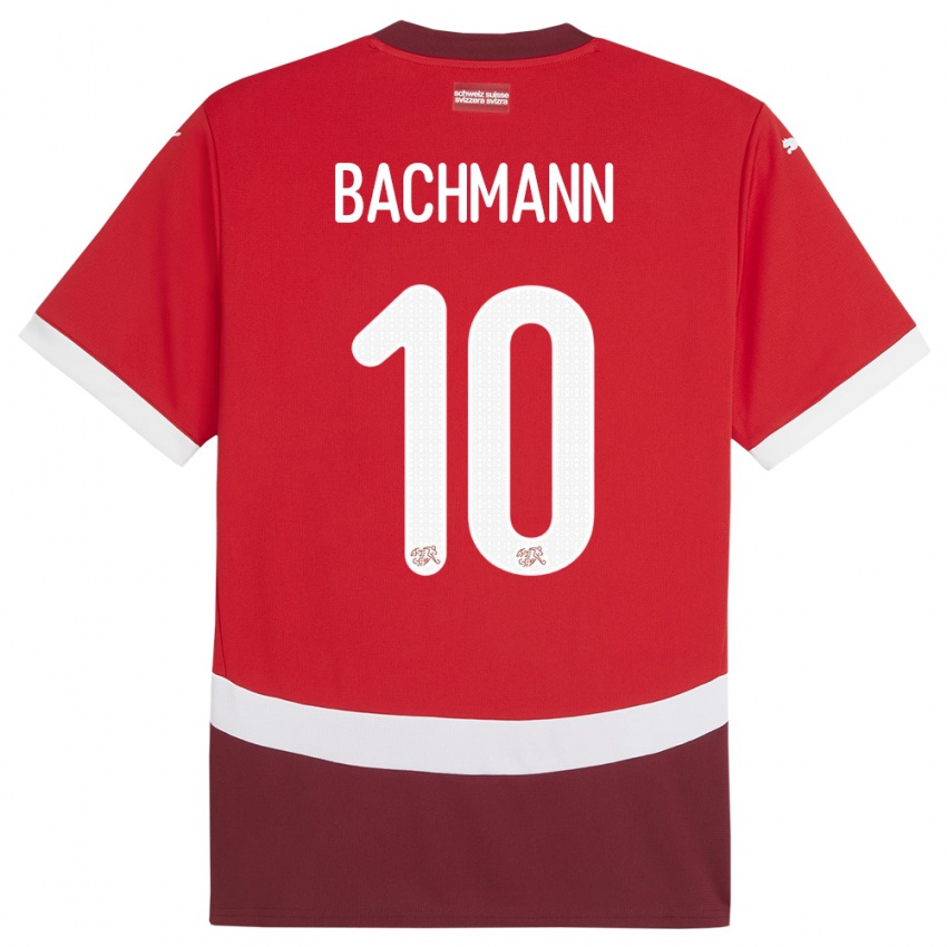 Kinderen Zwitserland Ramona Bachmann #10 Rood Thuisshirt Thuistenue 24-26 T-Shirt