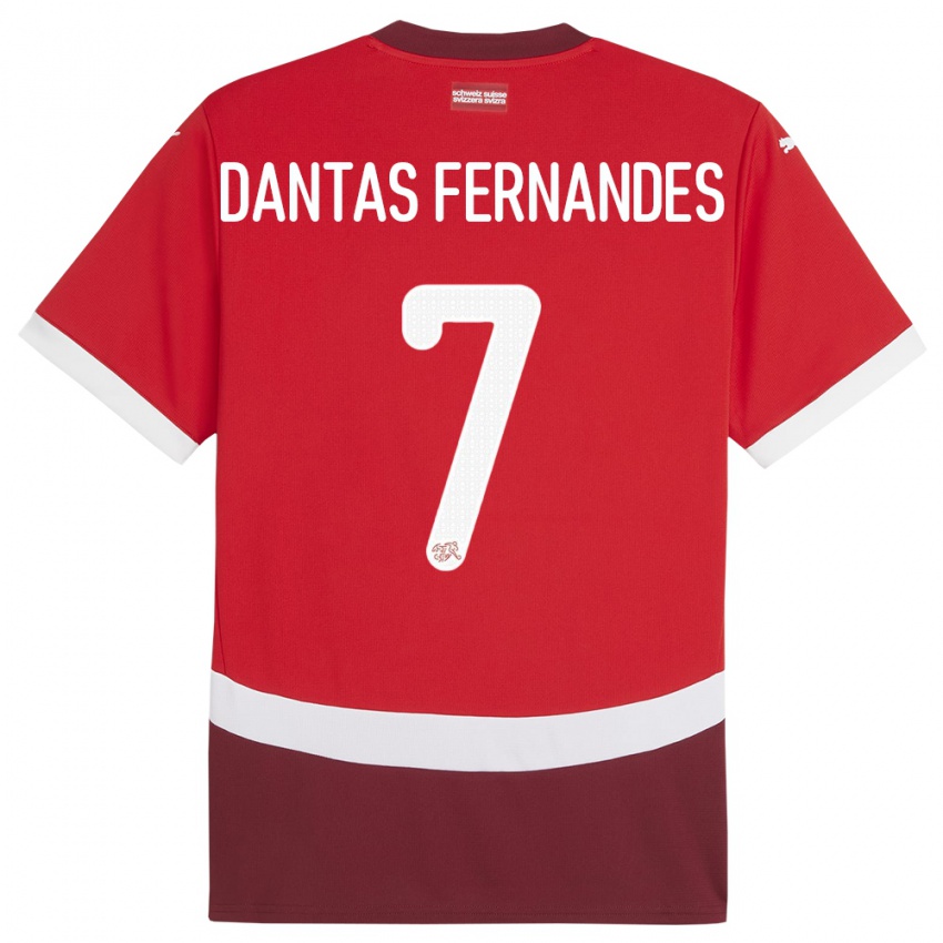 Kinderen Zwitserland Ronaldo Dantas Fernandes #7 Rood Thuisshirt Thuistenue 24-26 T-Shirt