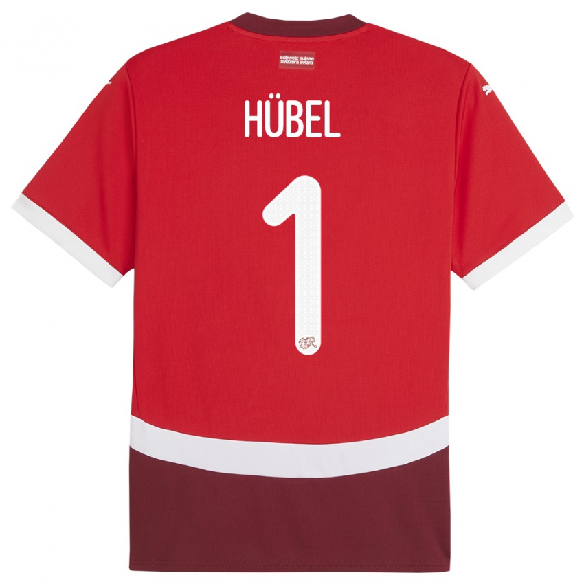 Kinderen Zwitserland Marvin Hubel #1 Rood Thuisshirt Thuistenue 24-26 T-Shirt