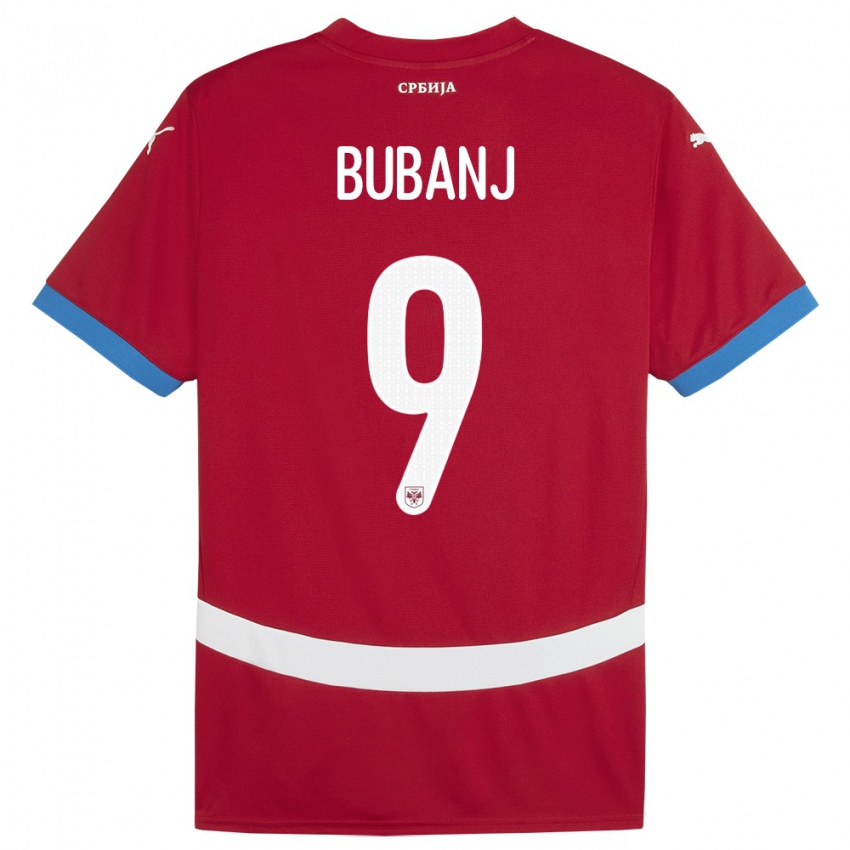 Kinderen Servië Mateja Bubanj #9 Rood Thuisshirt Thuistenue 24-26 T-Shirt