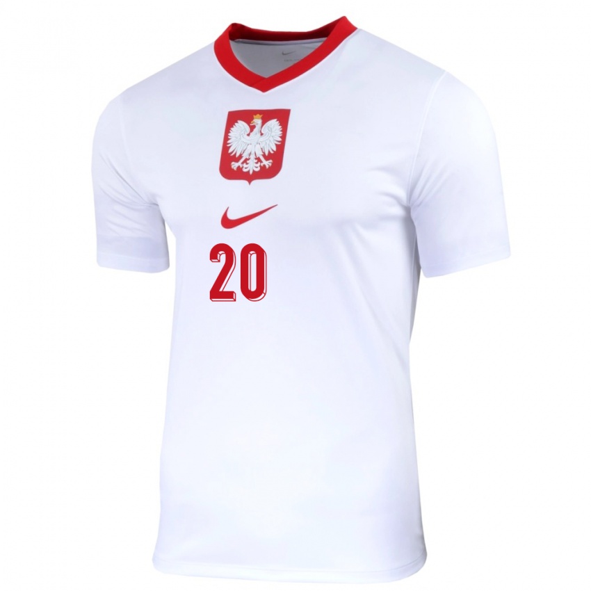 Kinderen Polen Filip Rejczyk #20 Wit Thuisshirt Thuistenue 24-26 T-Shirt