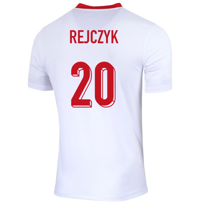 Kinderen Polen Filip Rejczyk #20 Wit Thuisshirt Thuistenue 24-26 T-Shirt