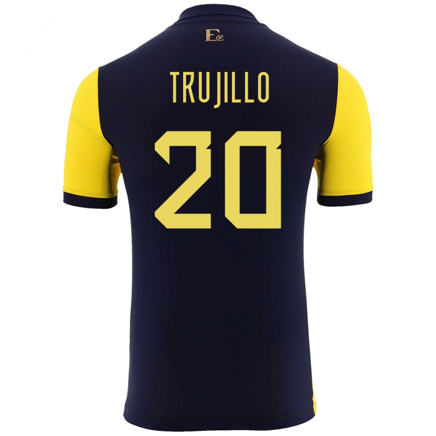 Kinderen Ecuador Isabel Trujillo #20 Geel Thuisshirt Thuistenue 24-26 T-Shirt