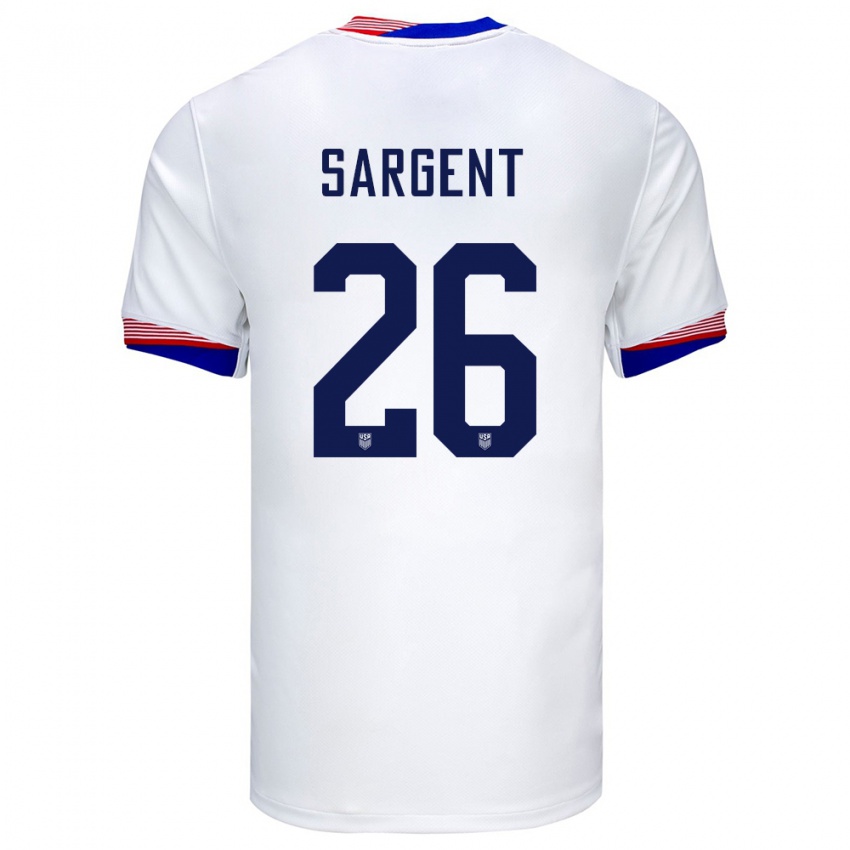 Kinderen Verenigde Staten Josh Sargent #26 Wit Thuisshirt Thuistenue 24-26 T-Shirt