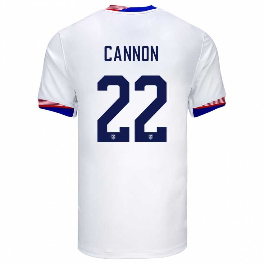 Kinderen Verenigde Staten Reggie Cannon #22 Wit Thuisshirt Thuistenue 24-26 T-Shirt