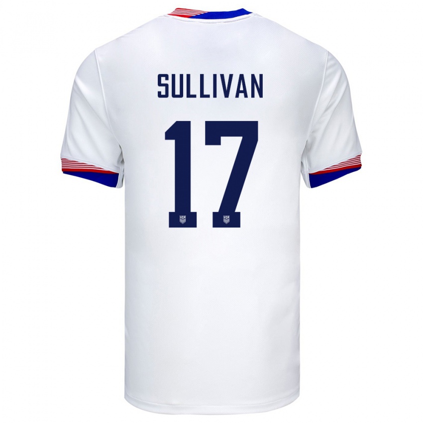 Kinderen Verenigde Staten Andi Sullivan #17 Wit Thuisshirt Thuistenue 24-26 T-Shirt