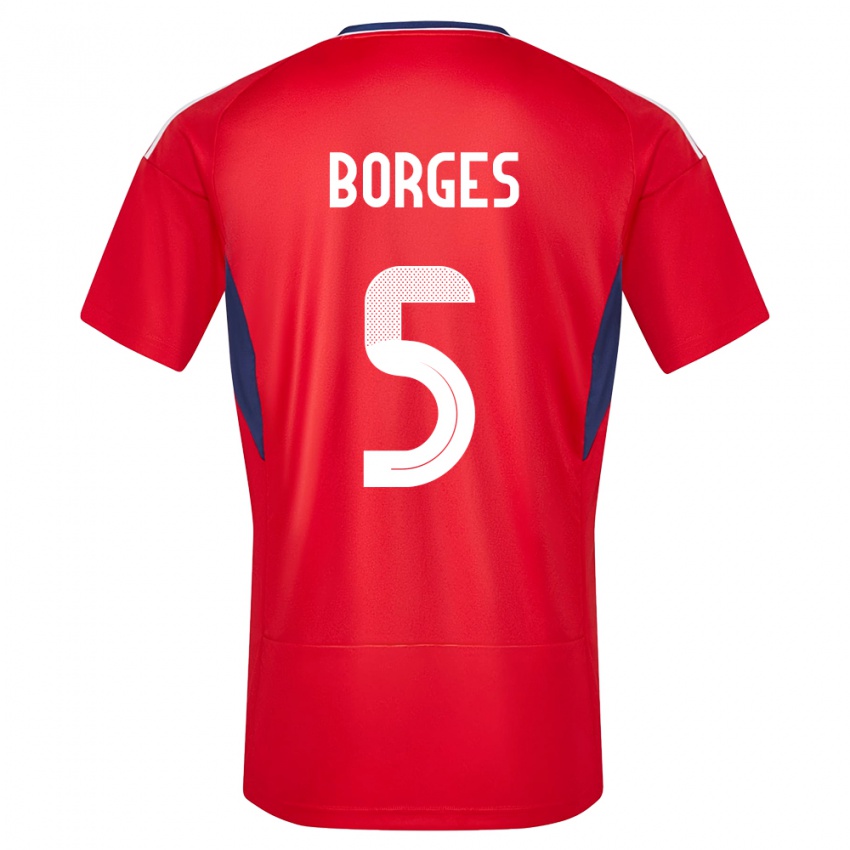 Kinderen Costa Rica Celso Borges #5 Rood Thuisshirt Thuistenue 24-26 T-Shirt