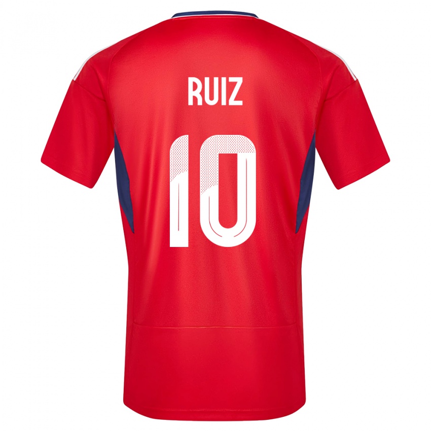 Kinderen Costa Rica Bryan Ruiz #10 Rood Thuisshirt Thuistenue 24-26 T-Shirt