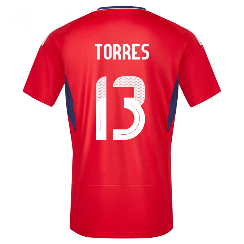 Kinderen Costa Rica Gerson Torres #13 Rood Thuisshirt Thuistenue 24-26 T-Shirt