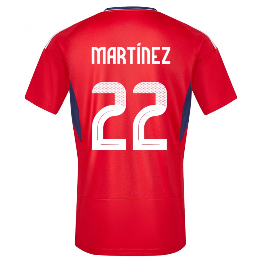 Kinderen Costa Rica Carlos Martinez #22 Rood Thuisshirt Thuistenue 24-26 T-Shirt