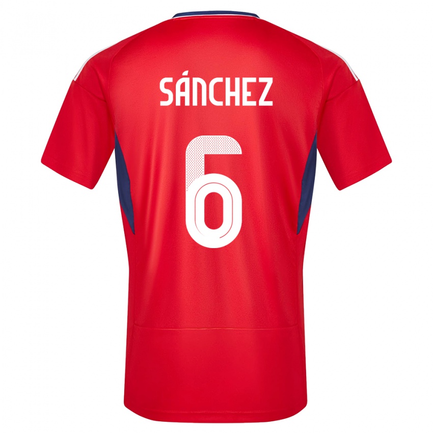 Kinderen Costa Rica Carol Sanchez #6 Rood Thuisshirt Thuistenue 24-26 T-Shirt