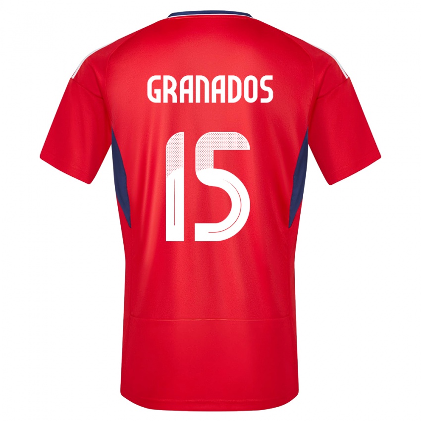 Kinderen Costa Rica Cristin Granados #15 Rood Thuisshirt Thuistenue 24-26 T-Shirt