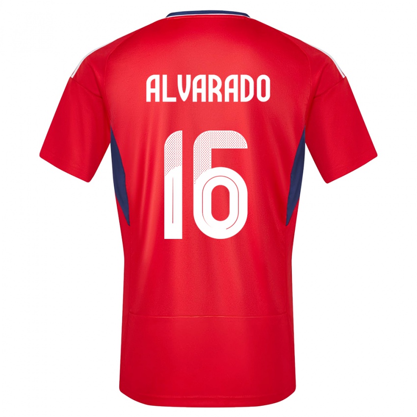 Kinderen Costa Rica Katherine Alvarado #16 Rood Thuisshirt Thuistenue 24-26 T-Shirt