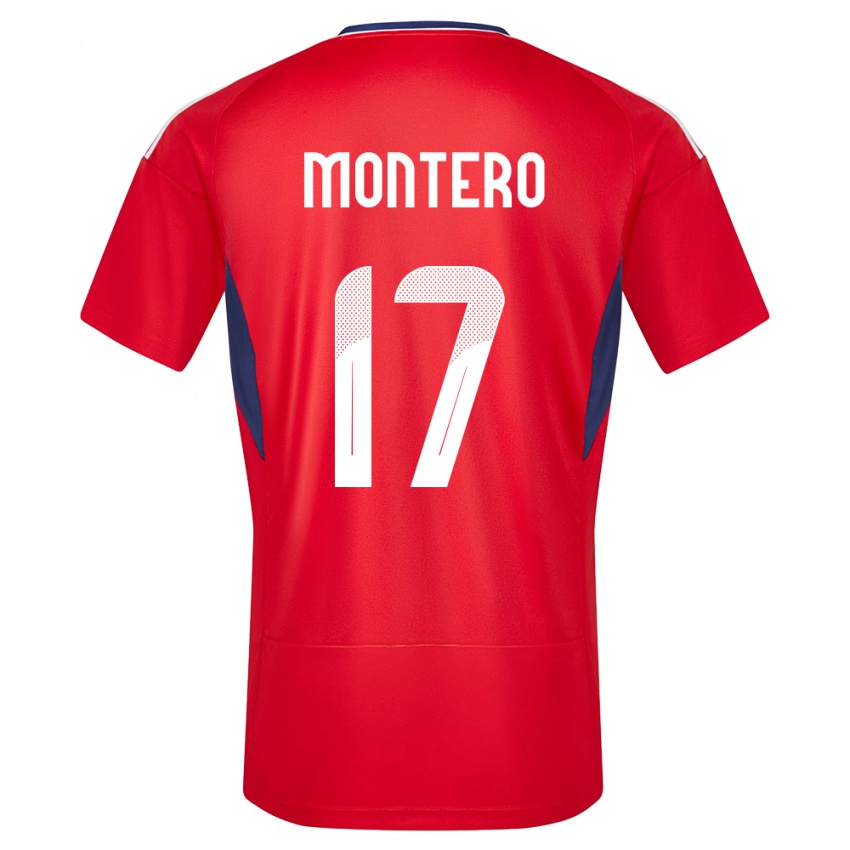 Kinderen Costa Rica Michelle Montero #17 Rood Thuisshirt Thuistenue 24-26 T-Shirt