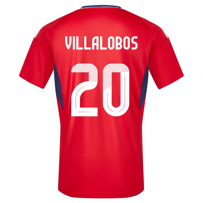 Kinderen Costa Rica Fabiola Villalobos #20 Rood Thuisshirt Thuistenue 24-26 T-Shirt