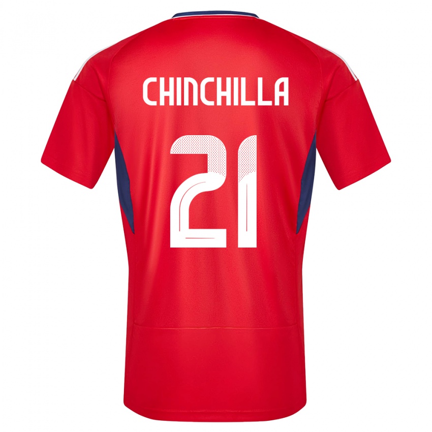 Kinderen Costa Rica Viviana Chinchilla #21 Rood Thuisshirt Thuistenue 24-26 T-Shirt