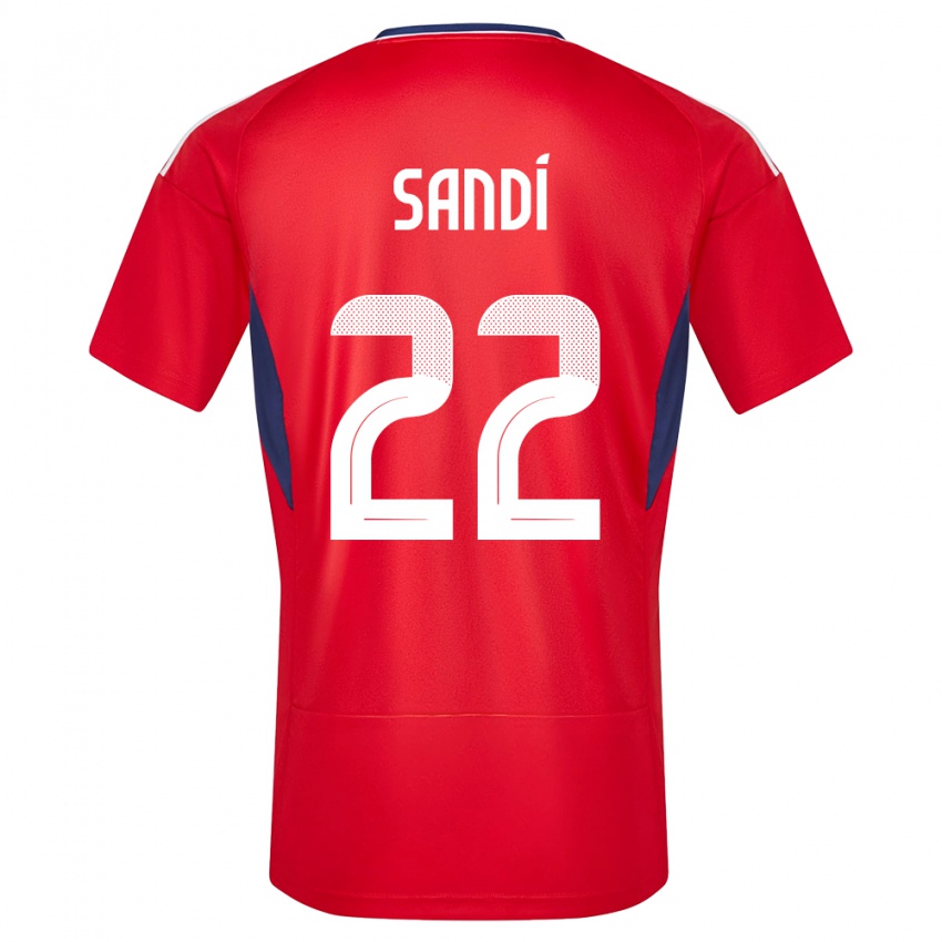 Kinderen Costa Rica Cristel Sandi #22 Rood Thuisshirt Thuistenue 24-26 T-Shirt