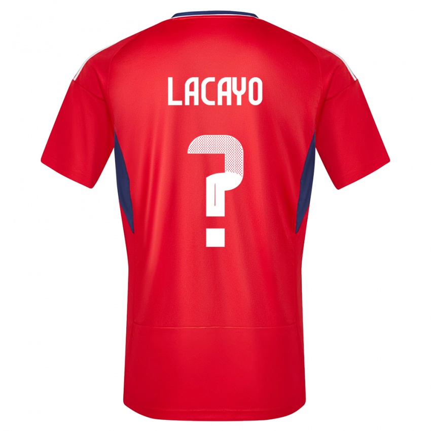 Kinderen Costa Rica Marcelo Lacayo #0 Rood Thuisshirt Thuistenue 24-26 T-Shirt