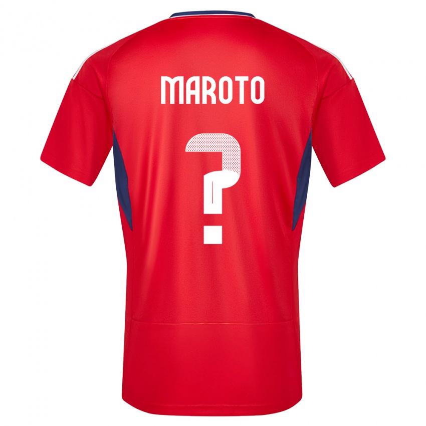 Kinderen Costa Rica Victor Maroto #0 Rood Thuisshirt Thuistenue 24-26 T-Shirt