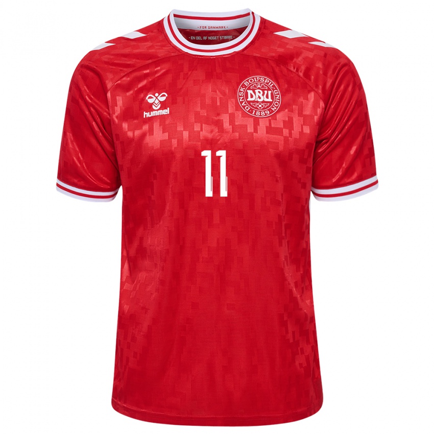 Kinderen Denemarken Casper Tengstedt #11 Rood Thuisshirt Thuistenue 24-26 T-Shirt