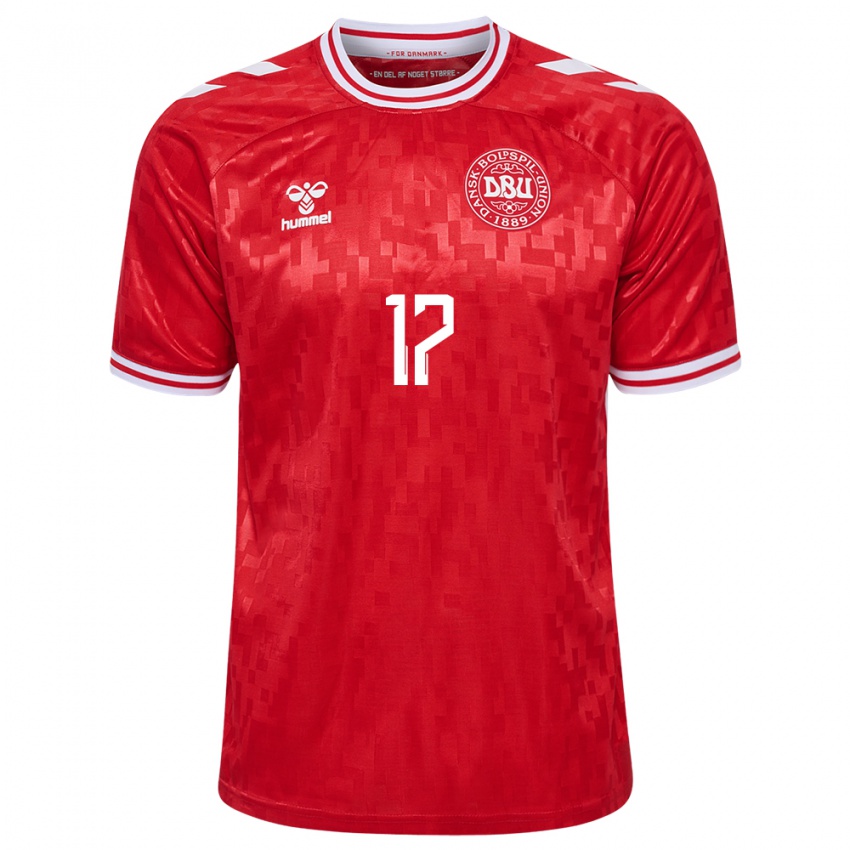 Kinderen Denemarken Victor Kristiansen #17 Rood Thuisshirt Thuistenue 24-26 T-Shirt