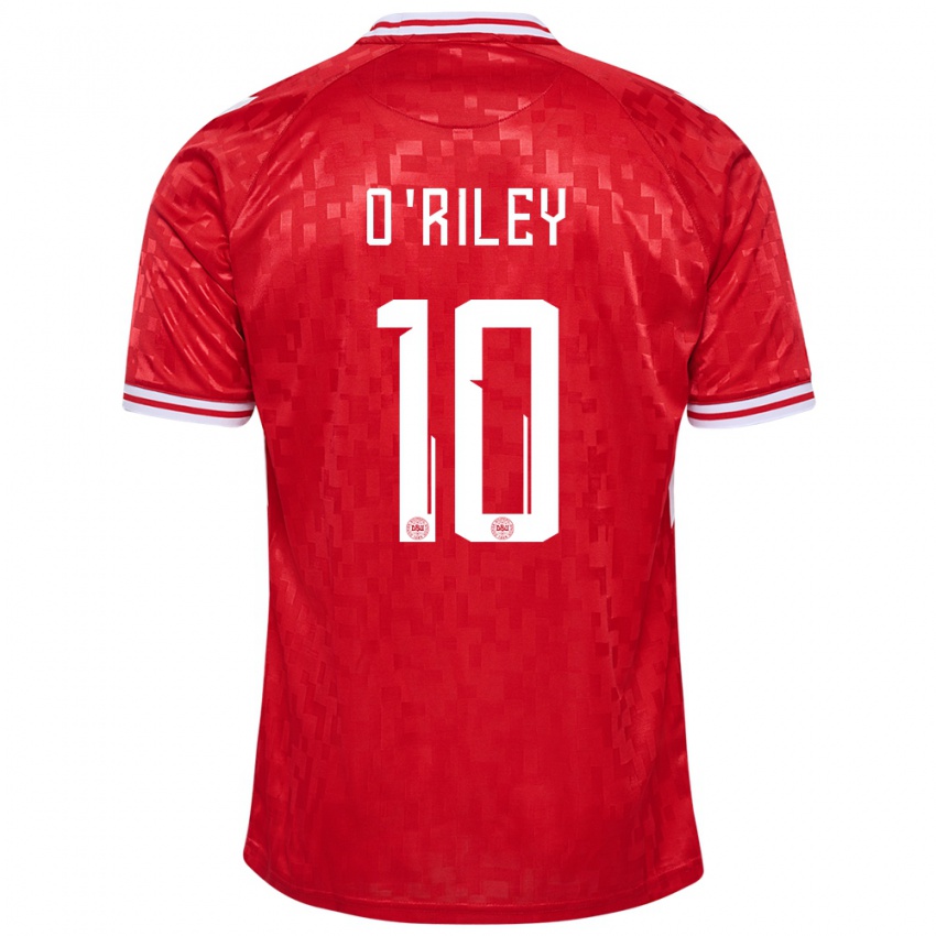 Kinderen Denemarken Matt O Riley #10 Rood Thuisshirt Thuistenue 24-26 T-Shirt