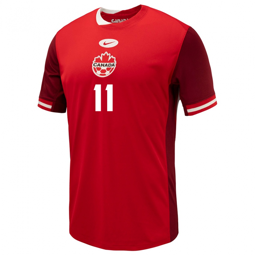 Kinderen Canada Desiree Scott #11 Rood Thuisshirt Thuistenue 24-26 T-Shirt