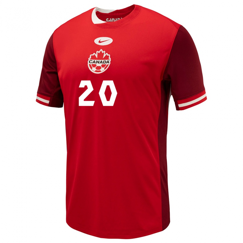 Kinderen Canada Cloe Lacasse #20 Rood Thuisshirt Thuistenue 24-26 T-Shirt