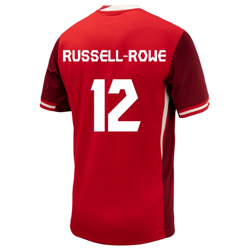 Kinderen Canada Jacen Russell-Rowe #12 Rood Thuisshirt Thuistenue 24-26 T-Shirt