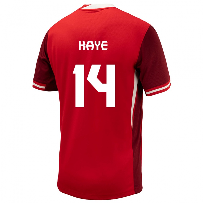 Kinderen Canada Mark Anthony Kaye #14 Rood Thuisshirt Thuistenue 24-26 T-Shirt