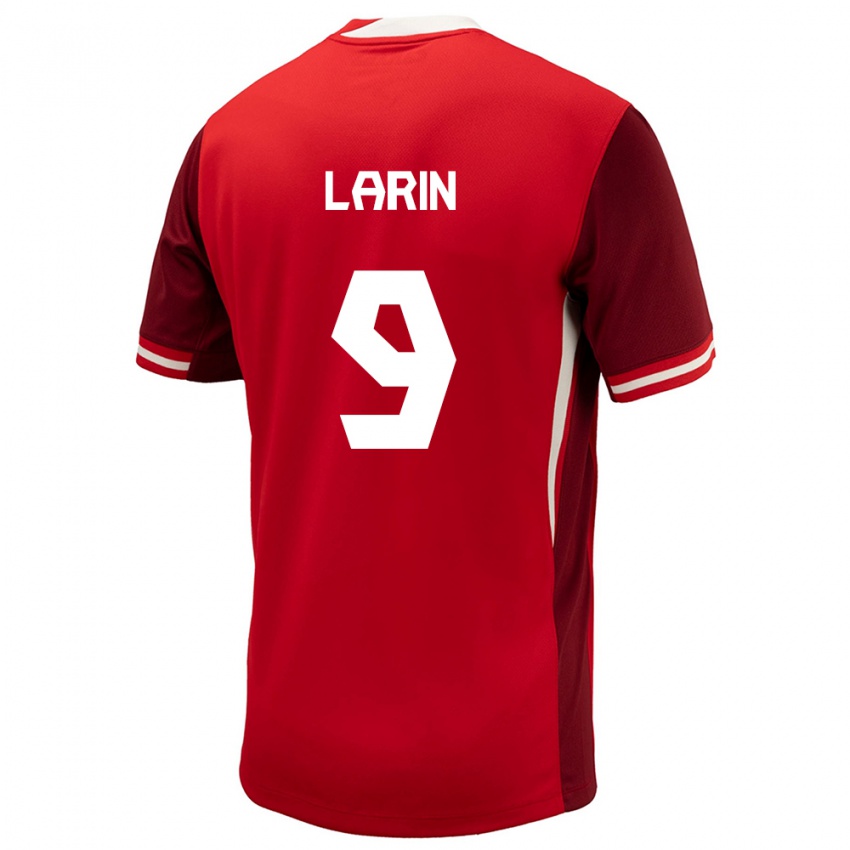 Kinderen Canada Cyle Larin #9 Rood Thuisshirt Thuistenue 24-26 T-Shirt