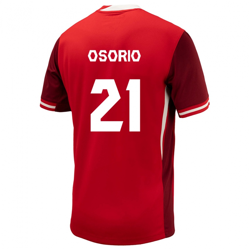 Kinderen Canada Jonathan Osorio #21 Rood Thuisshirt Thuistenue 24-26 T-Shirt