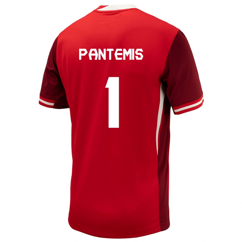 Kinderen Canada James Pantemis #1 Rood Thuisshirt Thuistenue 24-26 T-Shirt