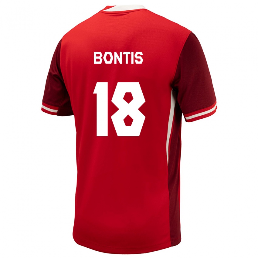 Kinderen Canada Dino Bontis #18 Rood Thuisshirt Thuistenue 24-26 T-Shirt