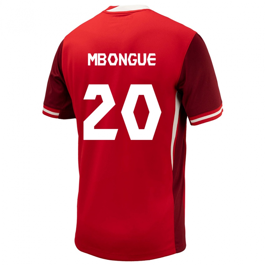 Kinderen Canada Hugo Mbongue #20 Rood Thuisshirt Thuistenue 24-26 T-Shirt