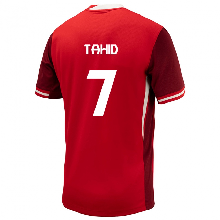 Kinderen Canada Taryck Tahid #7 Rood Thuisshirt Thuistenue 24-26 T-Shirt