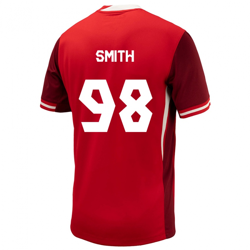 Kinderen Canada Olivia Smith #98 Rood Thuisshirt Thuistenue 24-26 T-Shirt