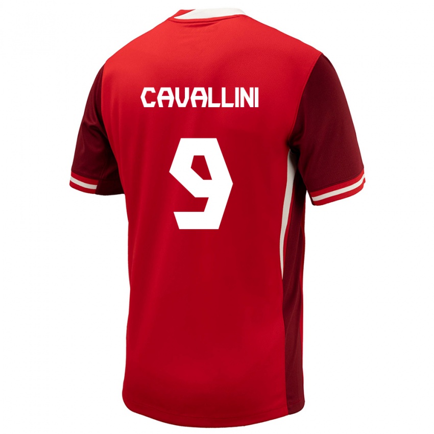 Kinderen Canada Lucas Cavallini #9 Rood Thuisshirt Thuistenue 24-26 T-Shirt