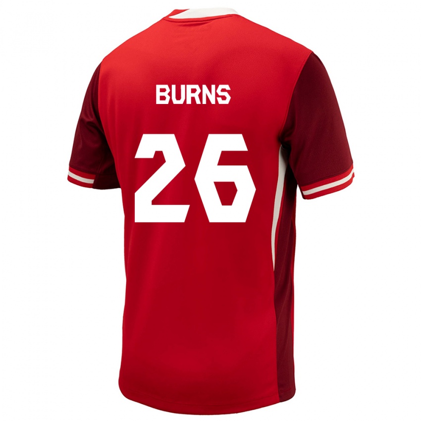 Kinderen Canada Zoe Burns #26 Rood Thuisshirt Thuistenue 24-26 T-Shirt