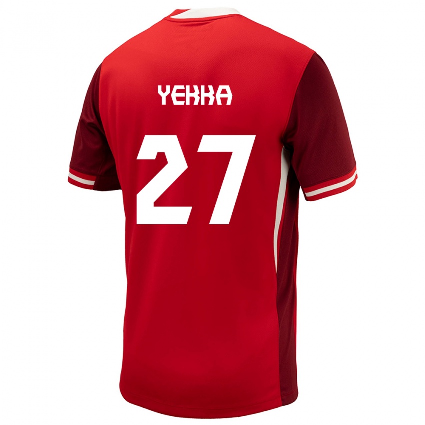 Kinderen Canada Sura Yekka #27 Rood Thuisshirt Thuistenue 24-26 T-Shirt