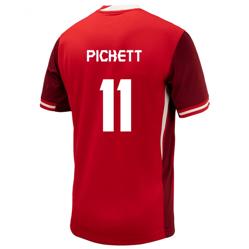 Kinderen Canada Victoria Pickett #11 Rood Thuisshirt Thuistenue 24-26 T-Shirt