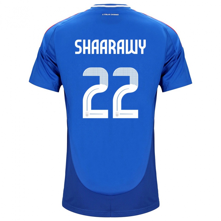 Kinderen Italië Stephan El Shaarawy #22 Blauw Thuisshirt Thuistenue 24-26 T-Shirt