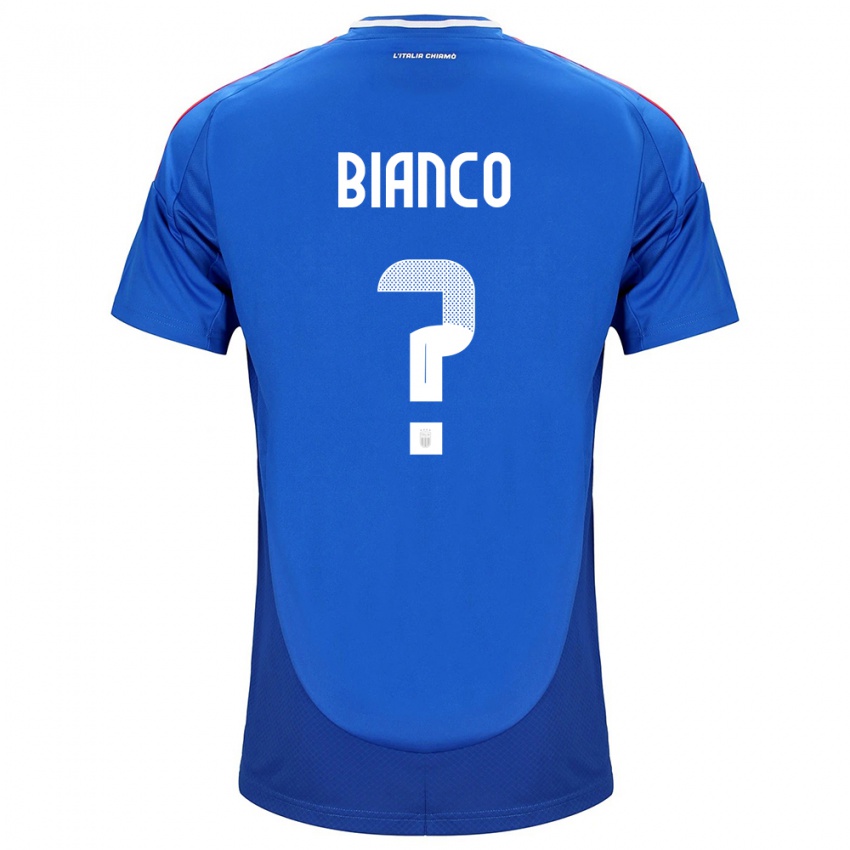 Kinderen Italië Alessandro Bianco #0 Blauw Thuisshirt Thuistenue 24-26 T-Shirt