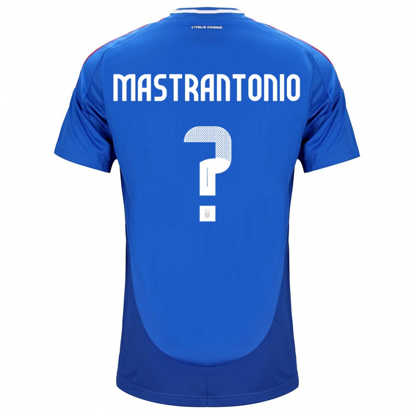 Kinderen Italië Davide Mastrantonio #0 Blauw Thuisshirt Thuistenue 24-26 T-Shirt