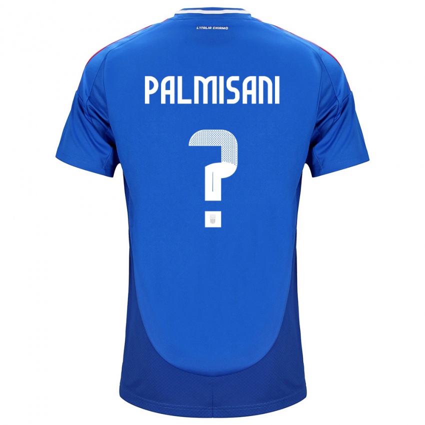 Kinderen Italië Lorenzo Palmisani #0 Blauw Thuisshirt Thuistenue 24-26 T-Shirt