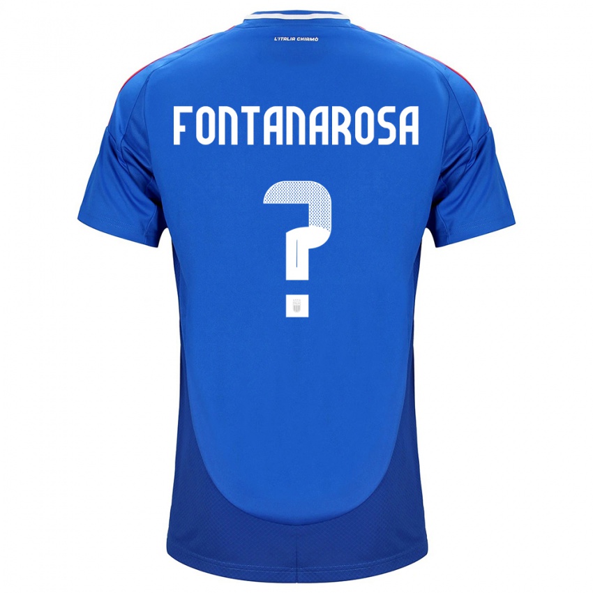 Kinderen Italië Alessandro Fontanarosa #0 Blauw Thuisshirt Thuistenue 24-26 T-Shirt