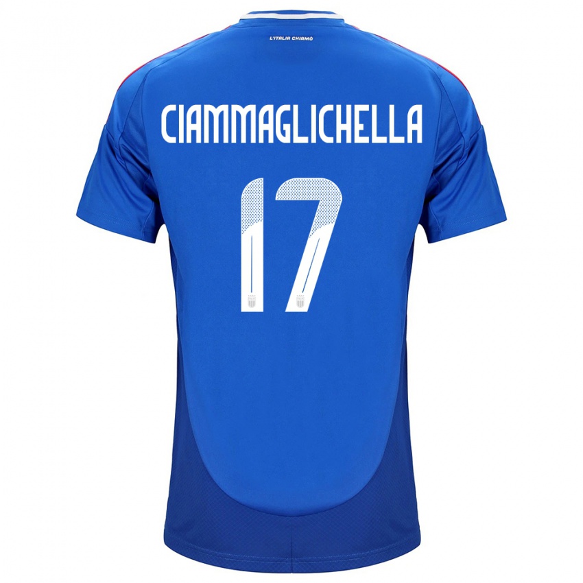 Kinderen Italië Aaron Ciammaglichella #17 Blauw Thuisshirt Thuistenue 24-26 T-Shirt